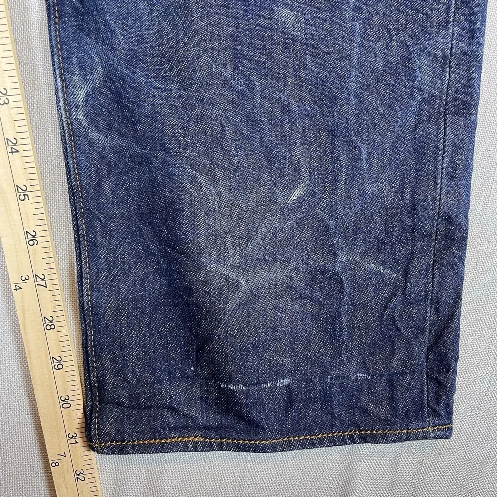 Levis Jeans Mens 40x34 Blue 501 XX‎ Straight Fit Button Fly Dark Wash Denim